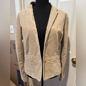 Woman’s Vintage Old Navy Beige Corduroy Blazer Medium